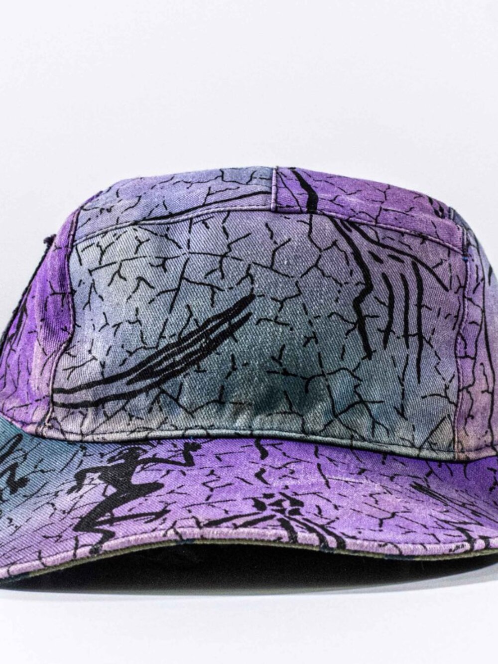 Vintage 90s Zimbabalooba Reversible 5 Panel Hat AOP Surf Skate Rave Print - Picture 2 of 16